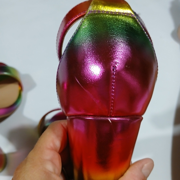Torrid Two Strap Rainbow Heels - Picture 6 of 12